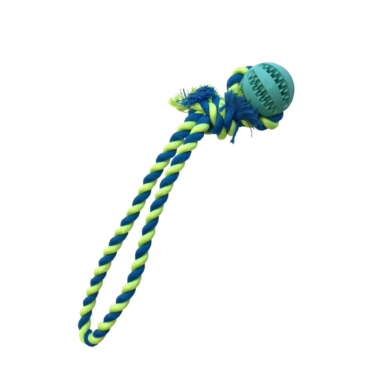 Interactive Dog Ball with Chew Rope Gooeez
