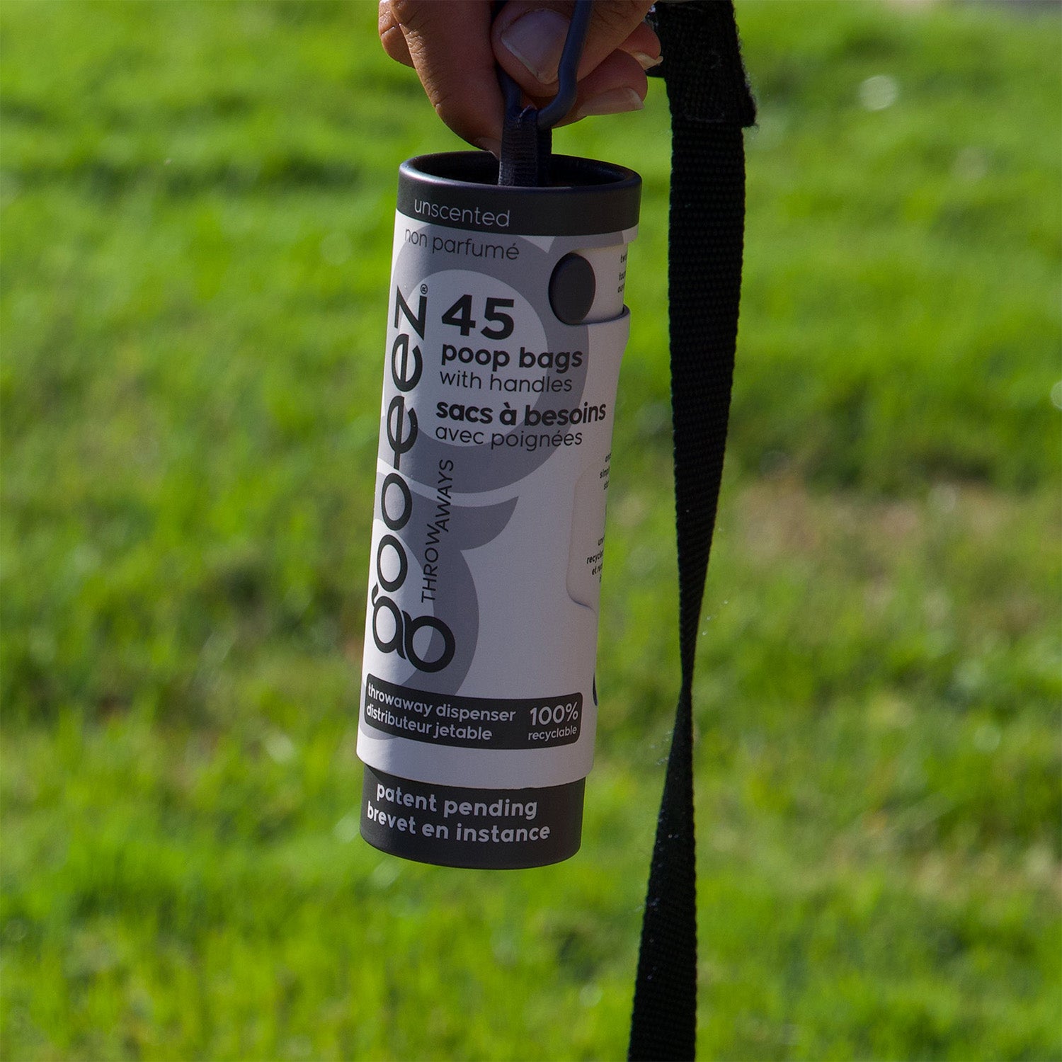 Goo-eez Throwaways | Patented Poop Bag Dispenser 3-Pack